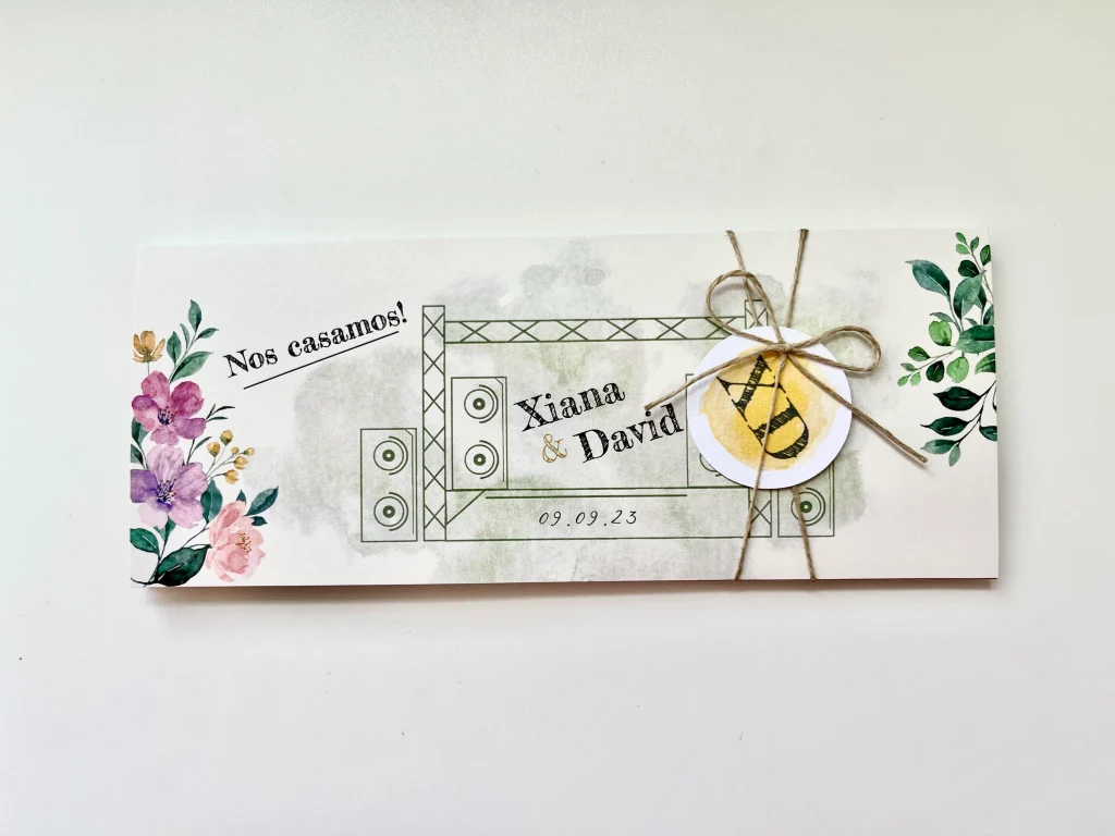 Carpetilla para invitación de boda